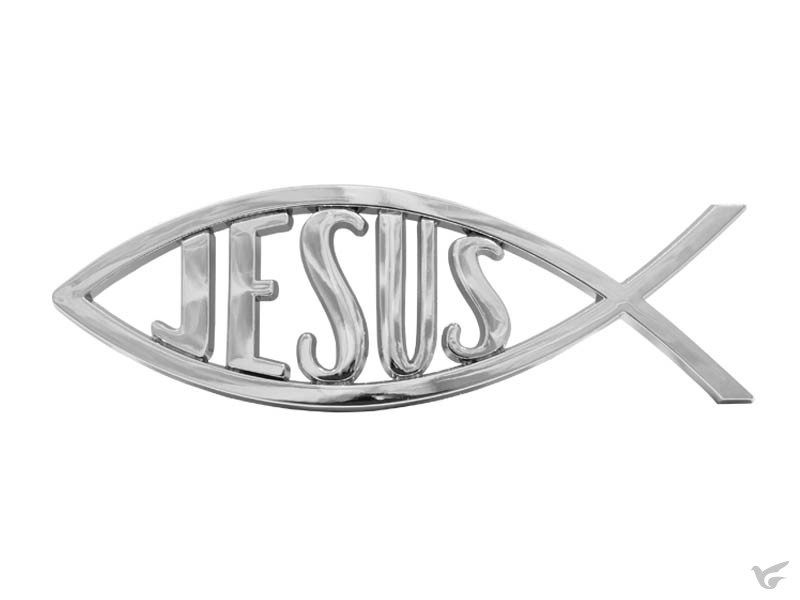 Productafbeelding: voorkant van Jesus fish - Silver colored