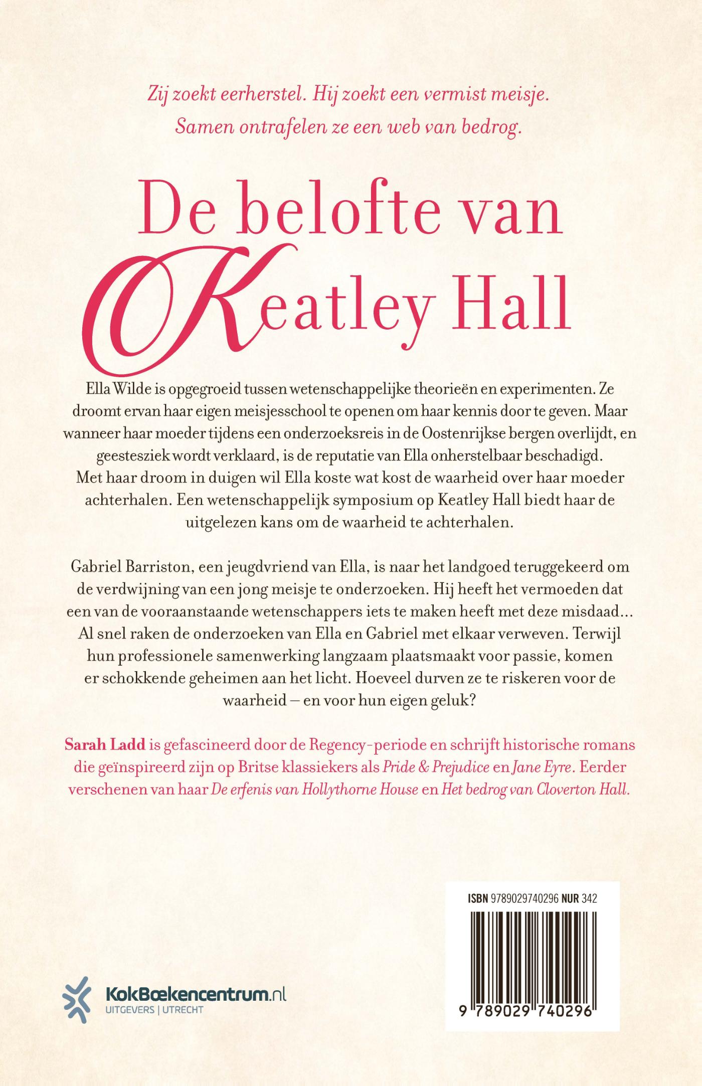 Productafbeelding: achterkant van De belofte van Keatley Hall