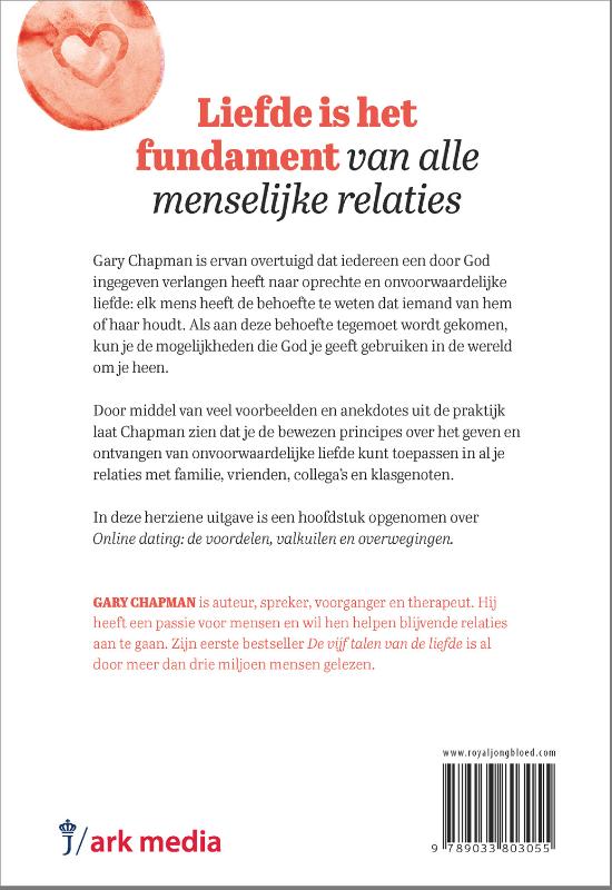 Productafbeelding: achterkant van De vijf talen van de liefde voor singles