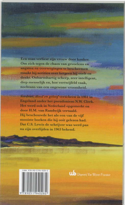 Productafbeelding: achterkant van Verdriet, dood en geloof