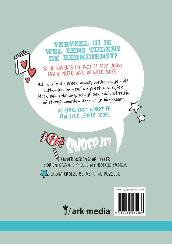 Productafbeelding: achterkant van Mijn preek van de week