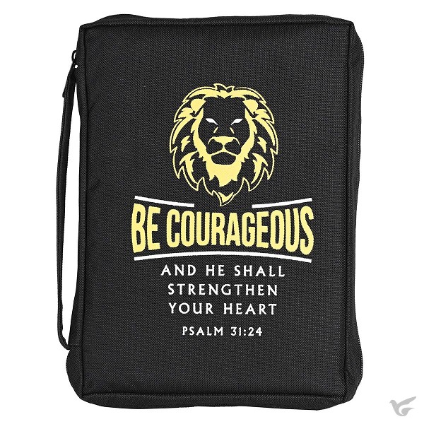 Productafbeelding: voorkant van Biblecover Lion be courageous medium