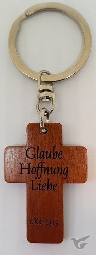 Productafbeelding: voorkant van Sleutelhanger glaube hoffnung liebe