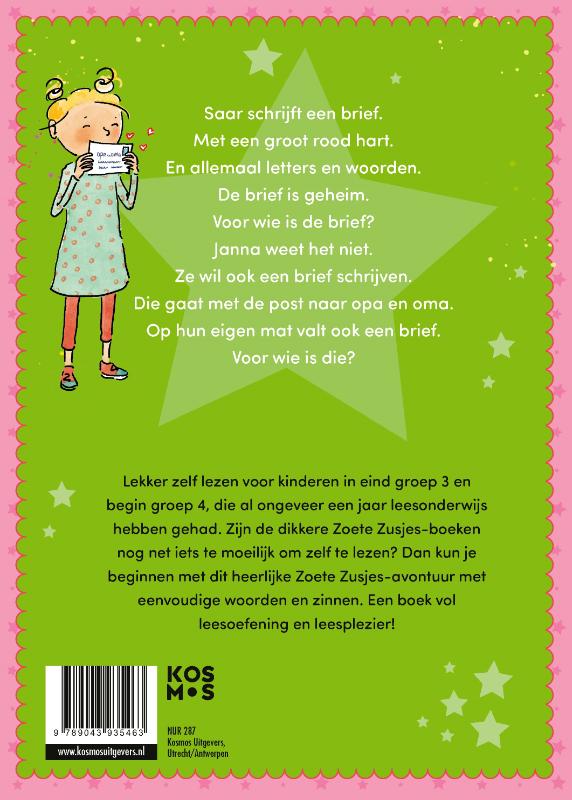 Productafbeelding: achterkant van Lekker lezen met de Zoete Zusjes 2